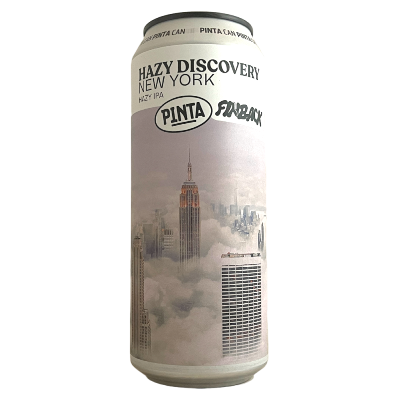 Brasserie Browar PINTA Finback Brewery Bière Hazy Discovery New York IPA 50 cl