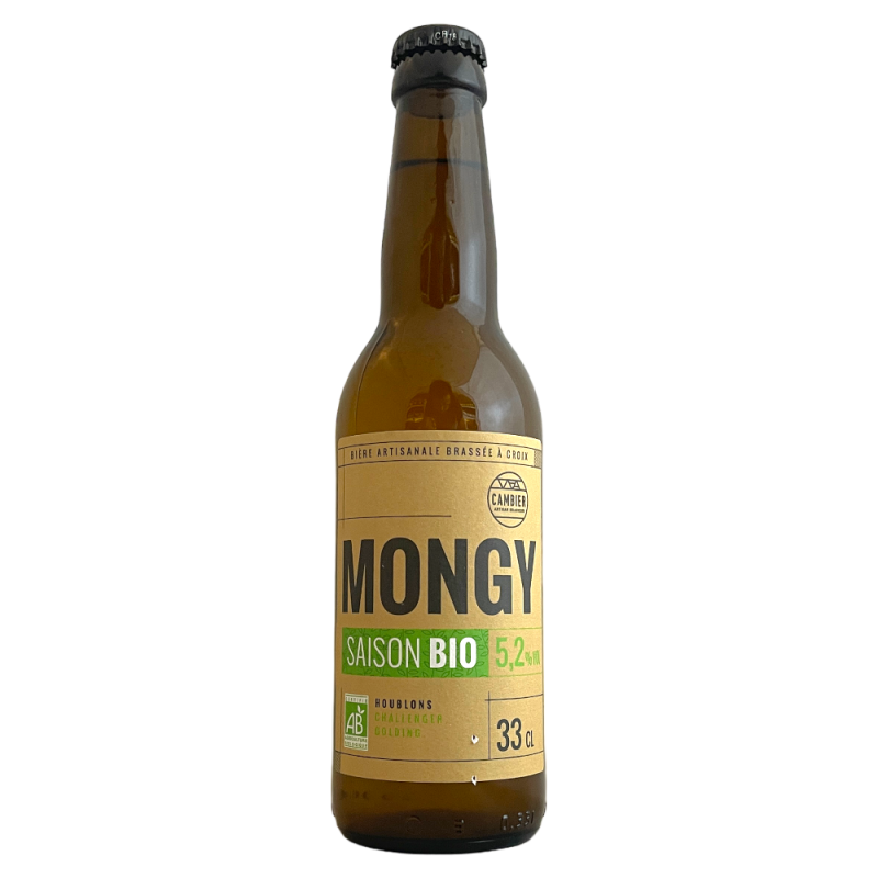 Brasserie Cambier Bière Mongy Saison Bio 33 cl