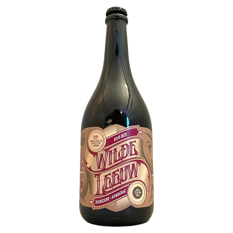 Wilde Leeuw Bière Sour Bourgogne Rouge Finish Armagnac Barrel Aged 2023 Brasserie du Pays Flamand 75 cl