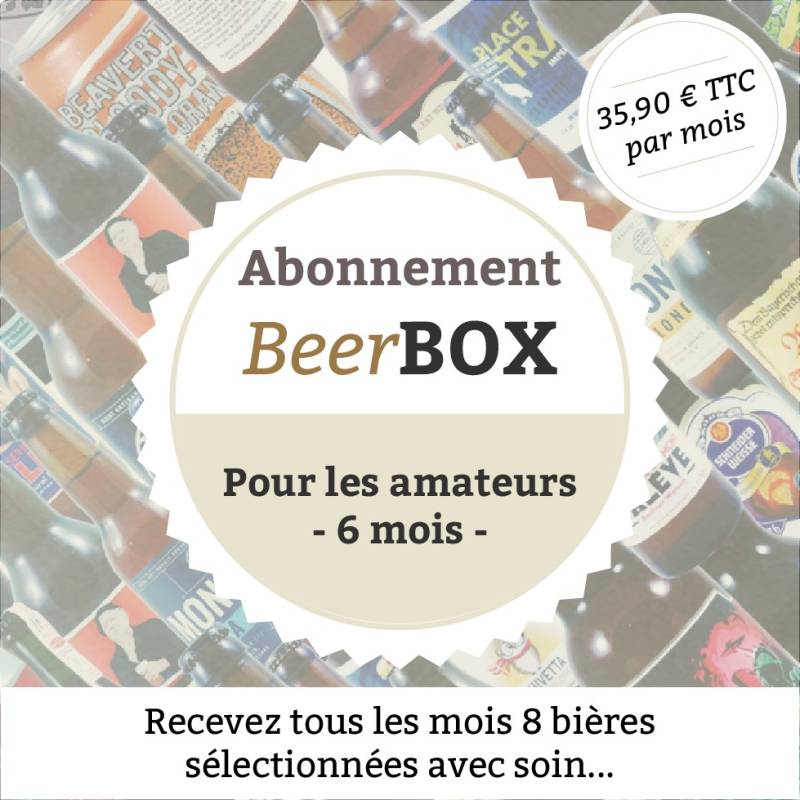 Beerbox "Pour les amateurs" - 6 mois
