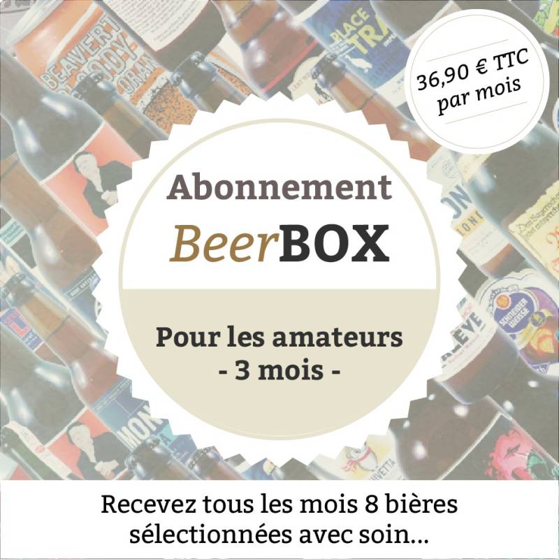 Beerbox "Pour les amateurs" - 3 mois