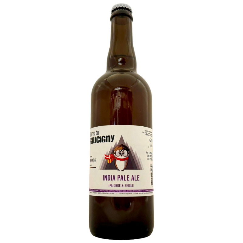 Brasserie du Faucigny Bière IPA India Pale Ale Orge & Seigle 75 cl