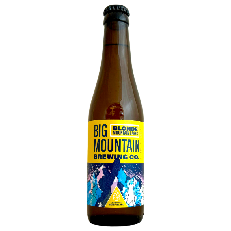 Brasserie Big Mountain Brewing Company Bière Mountain Lager Blonde 33 cl