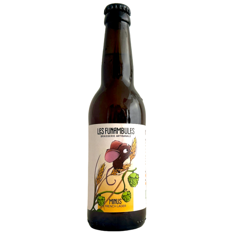 Micro Brasserie Les Funambules Bière Minus French Lager 33 cl
