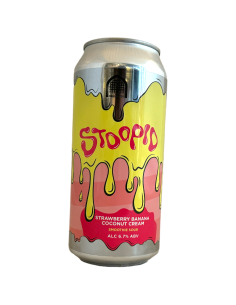 Brasserie Vault City Brewing Bière Stoopid Strawberry Banana Coconut Cream Smoothie Sour 44 cl