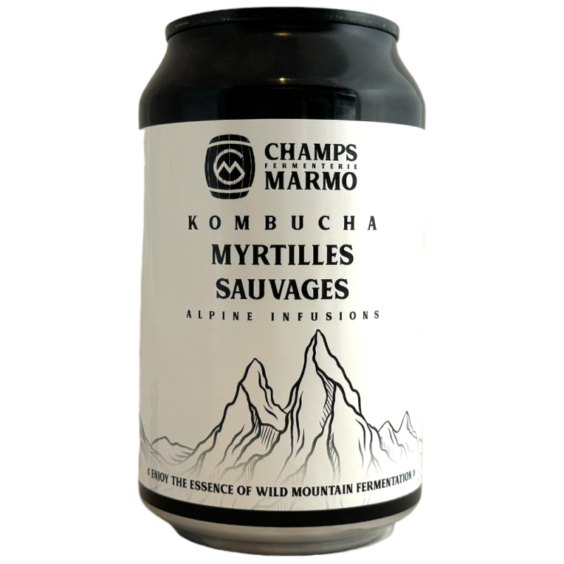 Fermenterie des Champs Marmo Kombucha Myrtilles Sauvages 33 cl