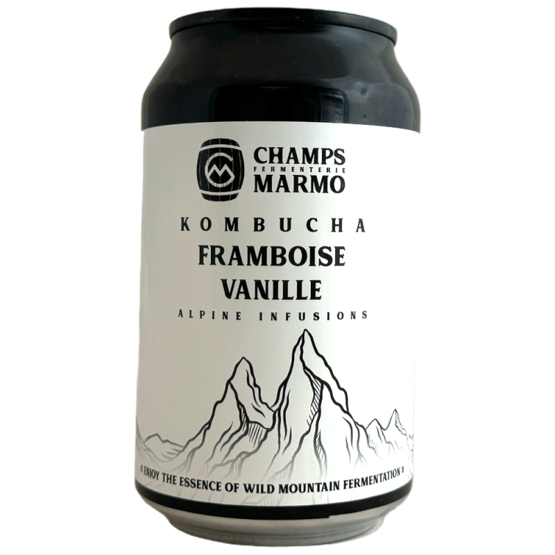 Fermenterie des Champs Marmo Bière Kombucha Framboise Vanille 33 cl