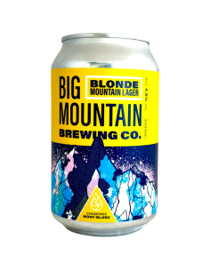 Brasserie Big Mountain Brewing Company Bière Blonde Mountain Lager Canette 33 cl