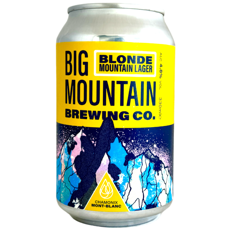 Brasserie Big Mountain Brewing Company Bière Blonde Mountain Lager Canette 33 cl