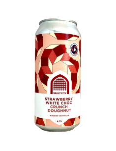 Brasserie Vault City Brewing Bière Strawberry White Choc Crunch Doughnut Pastry Sour 44 cl