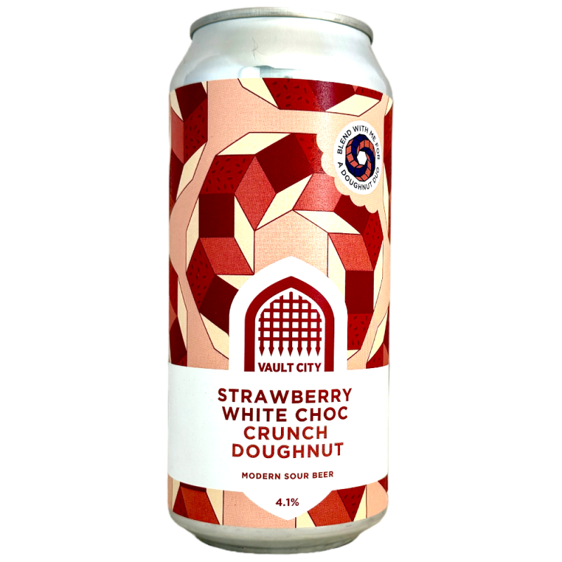 Brasserie Vault City Brewing Bière Strawberry White Choc Crunch Doughnut Pastry Sour 44 cl