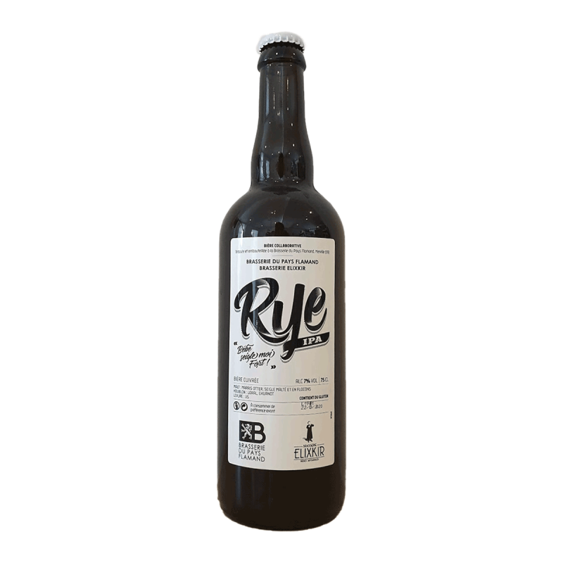 Bière Rye IPA 75 cl - Brasserie Elixkir x Pays Flamand Rye IPA - Bieronomy
