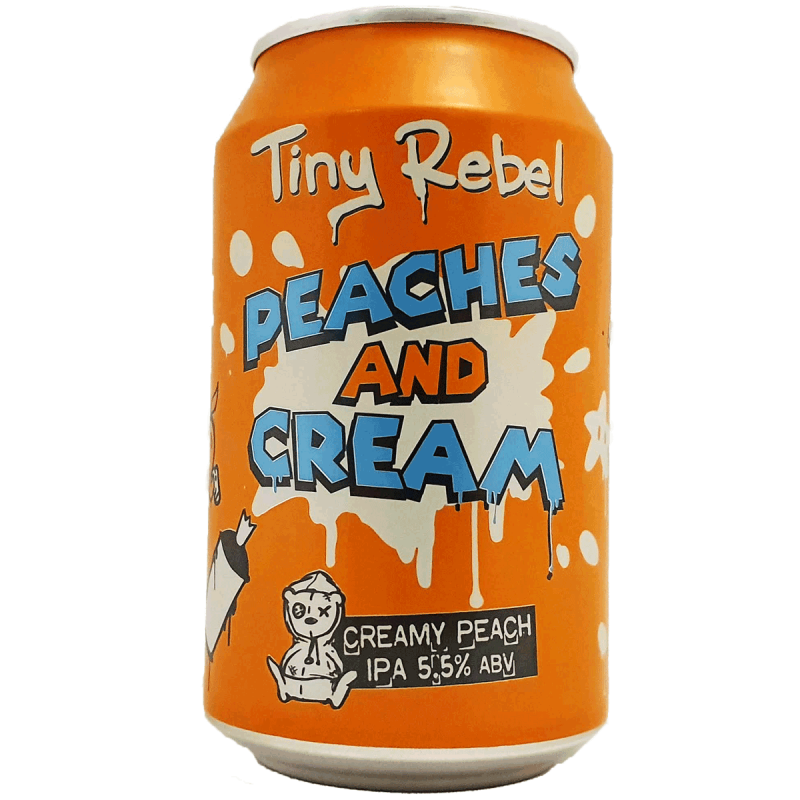 Peaches and Cream IPA 33 cl - Tiny Rebel