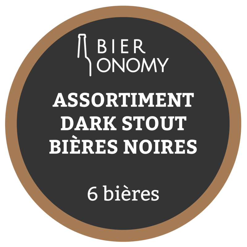 Assortiment Pack Dark Stout Bières Artisanales Noires Bieronomy