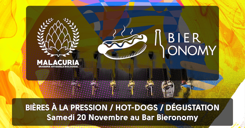 Événement Brasserie Malacuria Bieronomy Bière Hot Dog